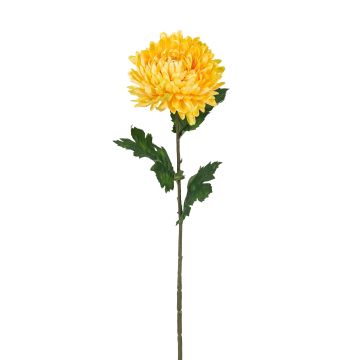 Künstliche Chrysantheme 75cm Blütenkopf Ø 14cm, gelb Künstliche Chrysantheme 75cm Blütenkopf Ø 14cm, gelb