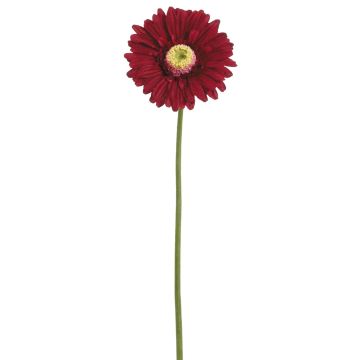 Künstliche Gerbera 57cm Blütenkopf Ø 10,5cm, altrot