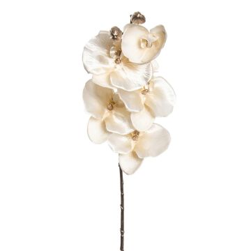 Künstliche Velvet-Phalaenopsis x 7 68cm, creme Künstliche Velvet-Phalaenopsis x 7 68cm, creme