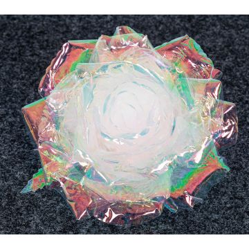 Künstliche Rose mit Clip 11cm, irisé