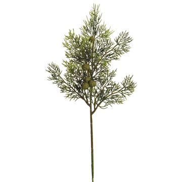 Künstlicher Zypressenzweig 8-fach 41cm, grün