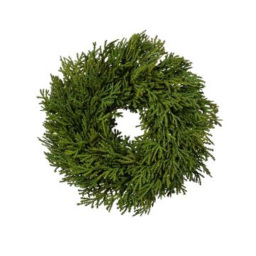 Künstlicher Zypressenkranz 25cm, grün