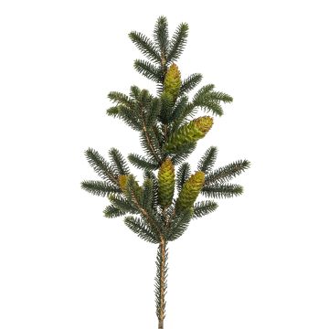 Künstlicher Tannenzapfenast 66cm, grün-gemischt