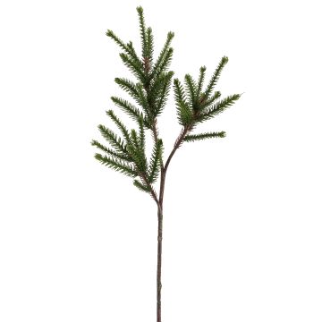 Künstlicher Hemlocktannenzweig 3-fach 60cm, grün