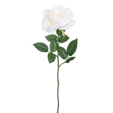 Künstliche Rose RE 63cm Blütenkopf Ø 13cm, elfenbein