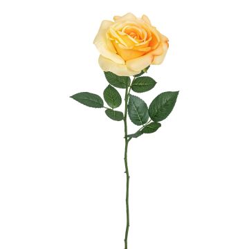 Künstliche Rose RE 63cm Blütenkopf Ø 13cm, gelb Künstliche Rose RE 63cm Blütenkopf Ø 13cm, gelb