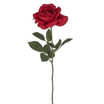 Künstliche Rose RE 63cm Blütenkopf Ø 13cm, rot