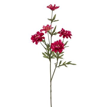 Künstlicher Margeritenzweig RE x 5 75cm Blütenkopf Ø 5,5/7cm, cerise Künstlicher Margeritenzweig RE x 5 75cm Blütenkopf Ø 5,5/7cm, cerise