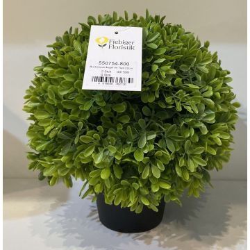 Künstliche Buchsbaumkugel, getopft, 22cm, grün Künstliche Buchsbaumkugel, getopft, 22cm, grün