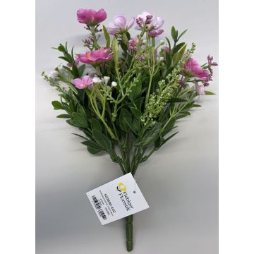 Künstlicher Wildblumenstrauß 7-fach 29cm, rosé-gelb Künstlicher Wildblumenstrauß 7-fach 29cm, rosé-gelb