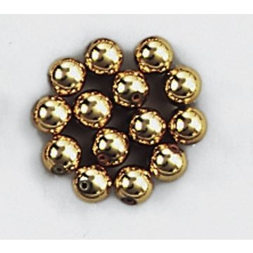Wachsperlen metall 7mm, gold Wachsperlen metall 7mm, gold