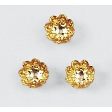 Perlkappen 11mm, gold Perlkappen 11mm, gold
