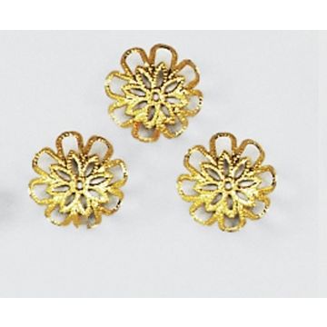 Perlkappen 18mm, gold Perlkappen 18mm, gold