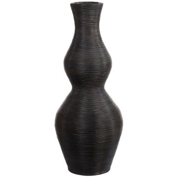 Bambusvase rund 92cm Ø 13,5cm, anthrazit