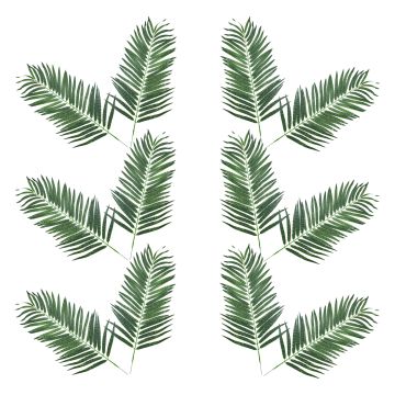 Kunststoff Kokos Palmwedel CHESTER, breit, 12 Stück, 105cm