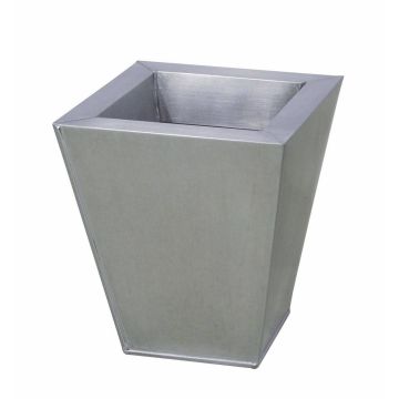 Zinktopf MAWA, crossdoor, silber, 21x21x23cm Zinktopf MAWA, crossdoor, silber, 21x21x23cm