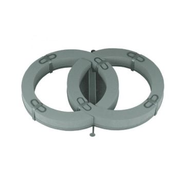 OASIS® Nasssteckmasse Auto Eheringe, Hochzeitsdeko, mit Saugnapf, Kunststoffboden, grün, 57x39x7,5cm