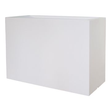 Rechteckiger Pflanzkasten NALTIS aus Kunststoff, weiß, 100x40x70cm Rechteckiger Pflanzkasten NALTIS aus Kunststoff, weiß, 100x40x70cm