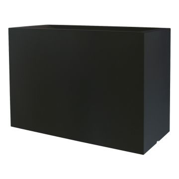 Rechteckiger Pflanzkasten NALTIS aus Kunststoff, schwarz, 100x40x70cm Rechteckiger Pflanzkasten NALTIS aus Kunststoff, schwarz, 100x40x70cm