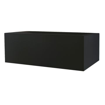 Rechteckiger Pflanzkasten NALTIS aus Kunststoff, schwarz, 100x40x41cm Rechteckiger Pflanzkasten NALTIS aus Kunststoff, schwarz, 100x40x41cm