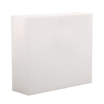 Blumentopf ERVOK aus Kunststoff, LEDs, weiß, 80x25x70cm Blumentopf ERVOK aus Kunststoff, LEDs, weiß, 80x25x70cm