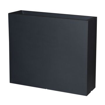 Blumentopf ERVOK aus Kunststoff, schwarz, 80x25x70cm Blumentopf ERVOK aus Kunststoff, schwarz, 80x25x70cm