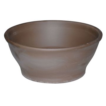 Terrakotta Blumenschale MARZANO, patiniert, braun, 14cm, Ø32cm Terrakotta Blumenschale MARZANO, patiniert, braun, 14cm, Ø32cm