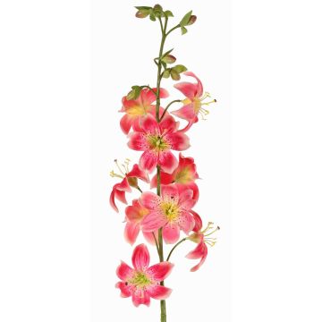 Lilie künstlich LABRICKA, pink-gelb, 100cm, Ø9cm
