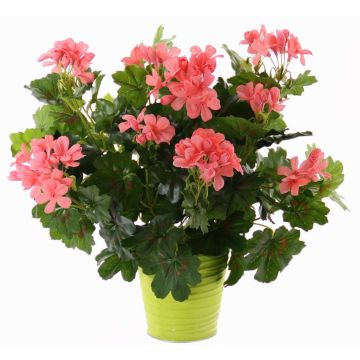 Kunstblume Geranie MIA auf Steckstab, rosa, 40cm, Ø5-8cm