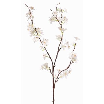 Künstlicher Apfelblütenzweig LOUISA mit Blüten, creme-weiß, 80cm, Ø3-4cm
