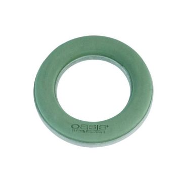 OASIS® Nasssteckschaum Ring, EcoBase Hartschaumboden, grün, 4cm, Ø25cm
