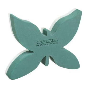 OASIS® Frischblumensteckschaum Schmetterling, Polystyrol Hartschaumboden, grün, 34,5x27,5x6cm