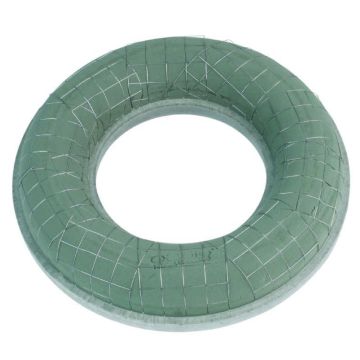 OASIS® Nasssteckschaum Ring, EcoBase Hartschaumboden, grün, 8cm, Ø42cm