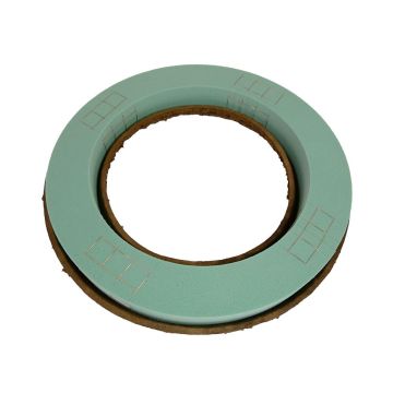 OASIS® Nass Steckmasse Kranz, fester Pulit Schaum, für Trocken- / Frischblumen, Biolit Altpapier Schale, grün, 6cm, Ø44,5cm OASIS® Nass Steckmasse Kranz, fester Pulit Schaum, für Trocken- / Frischblumen, Biolit Altpapier Schale, grün, 6cm, Ø44,5cm