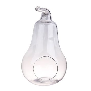 Pflanzen Terrarium YVIE in Birnenform, Glas, klar, 36,5cm, Ø21cm
