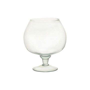 Großes Cognacglas EGBERTINE auf Fuß, recycelt, transparent, 26cm, Ø22,5cm Großes Cognacglas EGBERTINE auf Fuß, recycelt, transparent, 26cm, Ø22,5cm