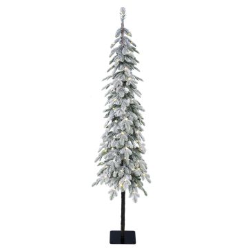 Künstlicher Tannenbaum Hochstamm MOLDE DELUXE, beschneit, LEDs, 150cm, Ø30cm