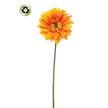 Künstliche Gerbera FRALWE, Eco Collection, orange, 65cm, Ø13cm