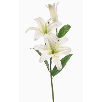 Künstliche Tigerlilie KRAWEL, Eco Collection, weiß-grün, 85cm, Ø21cm