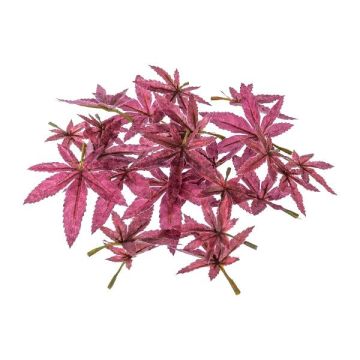 Deko Blatt Japanischer Ahorn FANTIN, 24 Stück, pink, Ø7-9cm