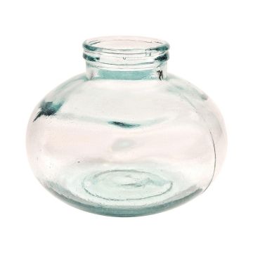 Blumenvase BRENDEN aus Glas, recycelt, klar, 20cm, Ø25cm