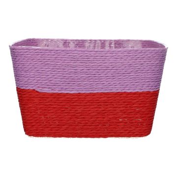 Blumenkorb NERIONKO DUO, lila-rot, 18,5x18,5x10cm
