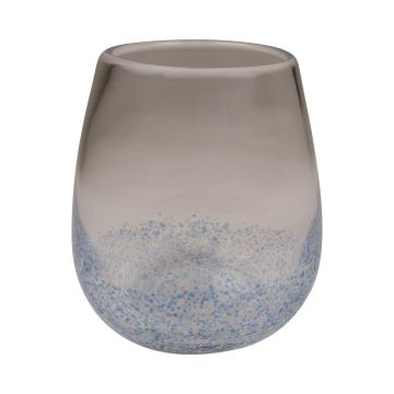 Windlicht CORSI, Glas, gesprenkelt, blau-klar, 12cm, Ø9cm Windlicht CORSI, Glas, gesprenkelt, blau-klar, 12cm, Ø9cm