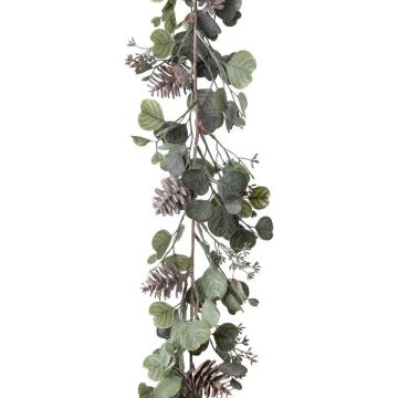 Künstliche Girlande Eukalyptus SAFLOS, Zapfen, Blüten, grau-grün, 175cm Künstliche Girlande Eukalyptus SAFLOS, Zapfen, Blüten, grau-grün, 175cm