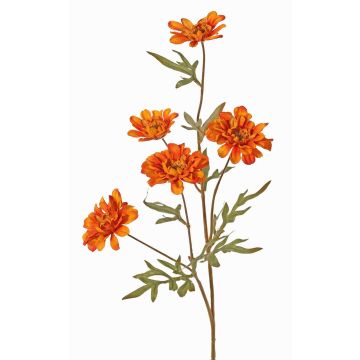 Dekozweig Chrysantheme PRUDENCE, Eco Collection, orange-gelb, 75cm, Ø5-6,5cm