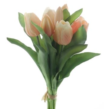 Künstlicher Tulpenstrauß Mix LONA, pfirsich-orange, 30cm, Ø20cm