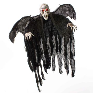 Halloween Dekoration Skelett Geist ALFIE mit Fledermausflügeln, LEDs, 85cm Halloween Dekoration Skelett Geist ALFIE mit Fledermausflügeln, LEDs, 85cm