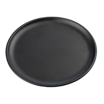 Runder Kerzenuntersetzer EMMELINE aus Metall, schwarz, Ø10cm Runder Kerzenuntersetzer EMMELINE aus Metall, schwarz, Ø10cm