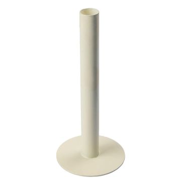 Metall Kerzenständer HILARIUS für Stabkerzen bis 2,5cm, elfenbein, 16cm, Ø10cm Metall Kerzenständer HILARIUS für Stabkerzen bis 2,5cm, elfenbein, 16cm, Ø10cm
