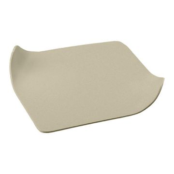 Rechteckiger Kerzenuntersetzer EMMELINE aus Metall, elfenbein,12x9cm Rechteckiger Kerzenuntersetzer EMMELINE aus Metall, elfenbein,12x9cm